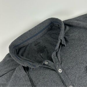 Kuhl Mens SZ XL Wildfibre Polo Shirt Gray Lightweight Performance Stretch